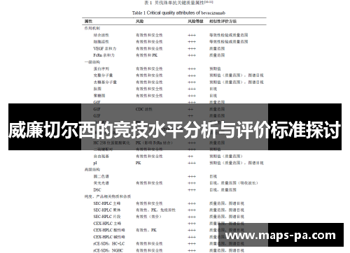 威廉切尔西的竞技水平分析与评价标准探讨